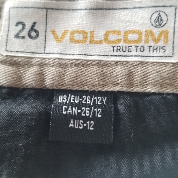 Boys Volcom Fricken Modern khaki pants size 26 - Picture 4 of 5